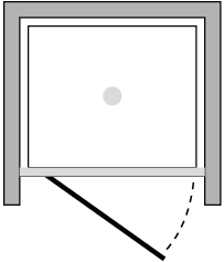 FR1P : Hinged door (alcove)