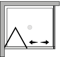 FRSF + FRFI : Bi-fold door, fixed side panel (corner)