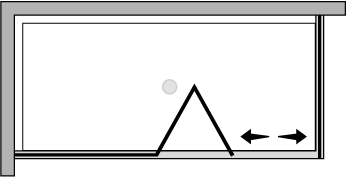 FRSFL + FRFI : Bi-fold door, fixed panel, fixed side panel (corner)