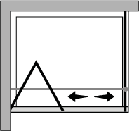 OMSF + OMFI : Bi-fold door, fixed side panel (corner)