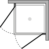 SMPOX2 : Double hinged door (corner)