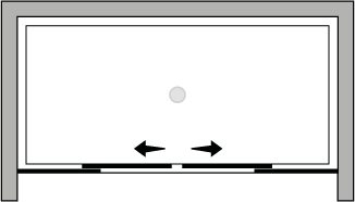 FC2SNI : Double sliding door (alcove)