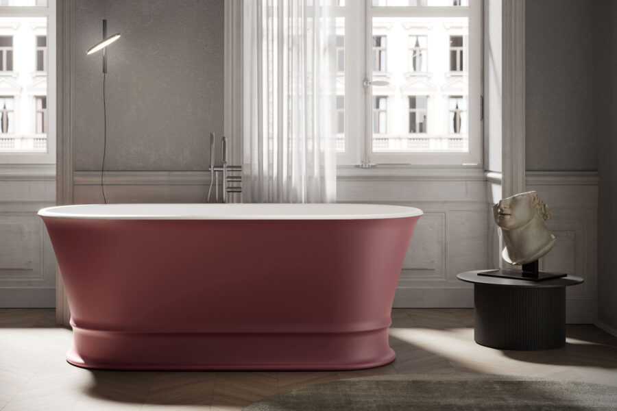 La vasca da bagno si veste di colore