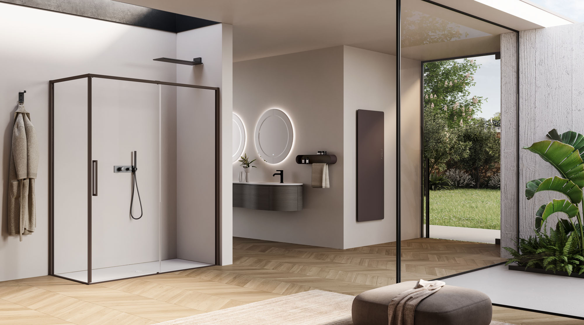 The new Shower Enclosure Collection catalogue presents the shower enclosure as a private sanctuary of harmony and well-being. - Disenia